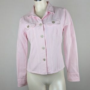 Cabi pink jean jacket